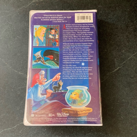 DISNEY | 2 Sealed VHS Tapes | 101 Dalmatians and Pinocchio - Picture 11 of 16